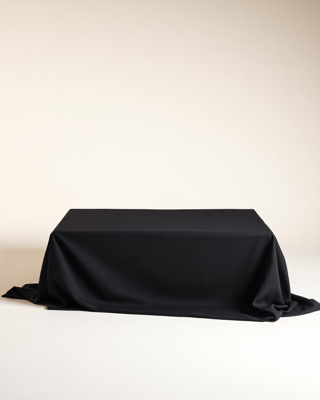 Basalt Plinth — concealed under a dark drape, unreleased