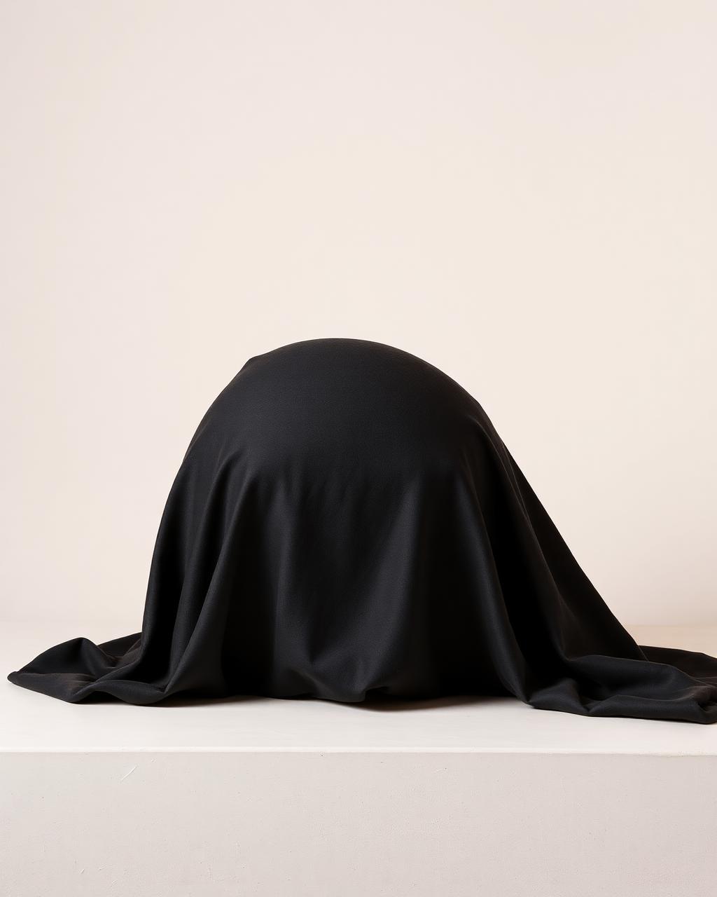 Study 02 — concealed under a dark drape, unreleased