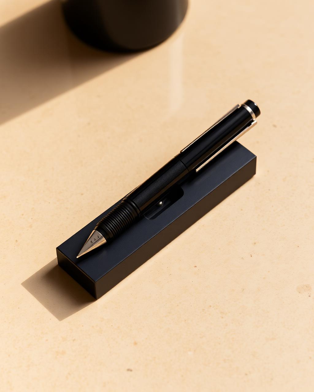 Machined low carbon fibre pen rest