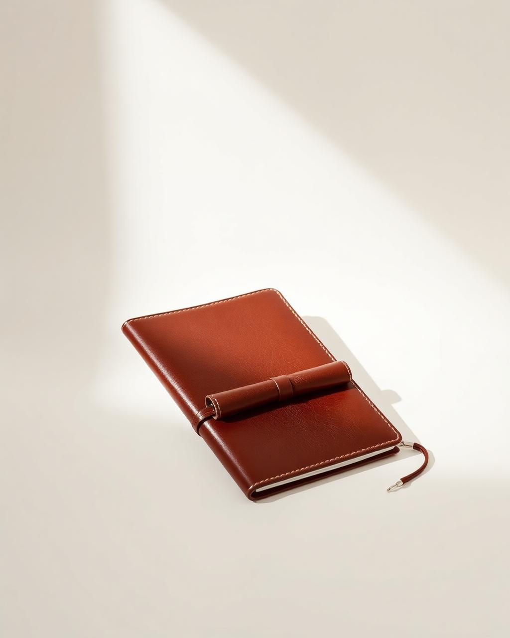 Vegetable-tanned leather folio