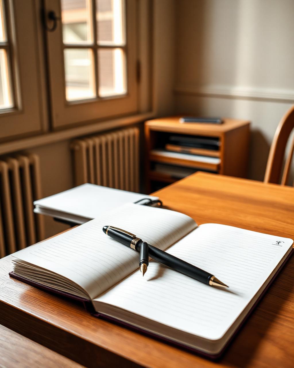 Helix pen rest shown in a styled interior