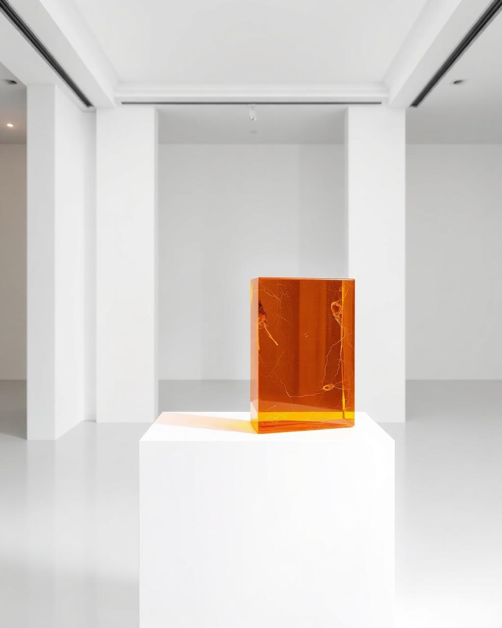 Resin study 04 shown in a styled interior