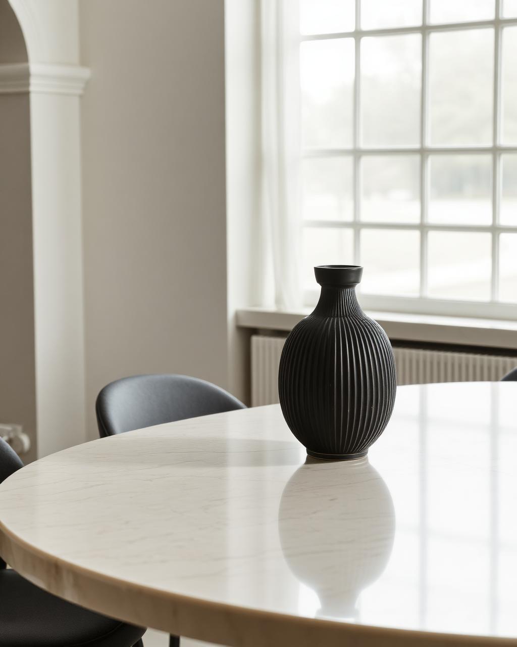 Umbra ceramic vessel shown in a styled interior